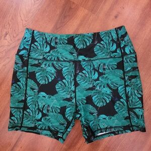 Smoothfeel High Waisted Biker Short Swim Bottoms with pockets | Size XL